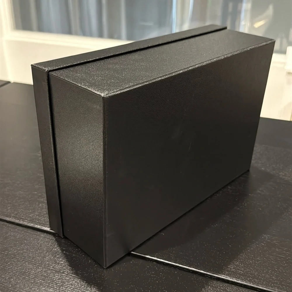 CHANEL Black Storage Box with White Logo